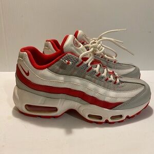 Nike Air Max 95 Red and White Sneakers
